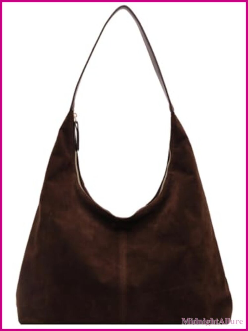 Suede Tote Bag Women's Shoulder Handbag Hobo Purse